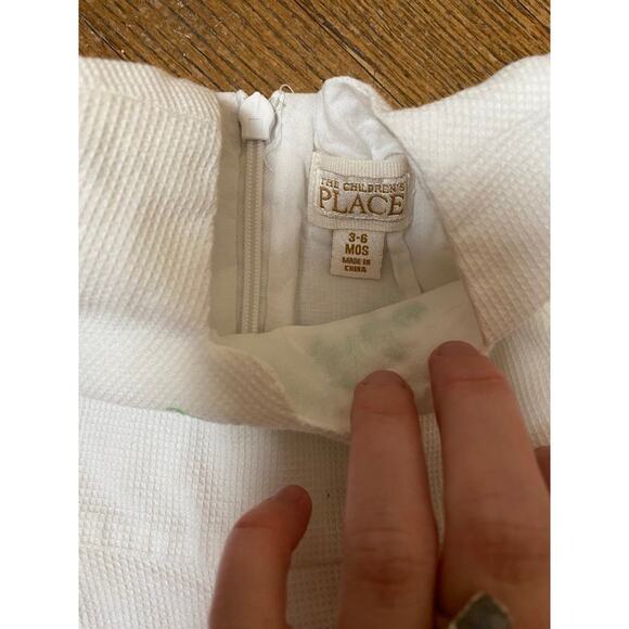 vtg the children’s place baby girl green white dress 3-6 months easter - Picture 2 of 4